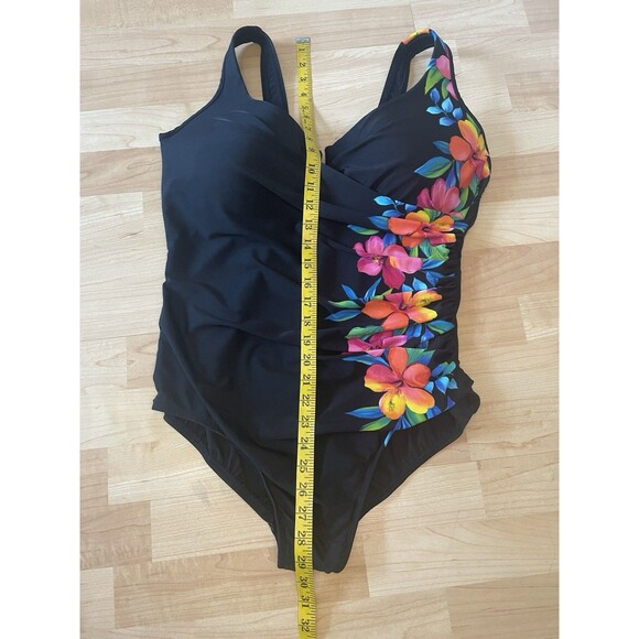 Miraclesuit Escape Aloha Control Underwire One Piece Swimsuit Size 20W - Picture 9 of 9